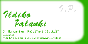 ildiko palanki business card